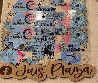 Zodiac Sign Cup Wraps- Blue Style